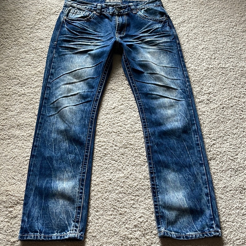 Black Label Jeans 32/30 Mens Low Rise Straight